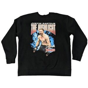 JUSTIN GAETHJE THE HIGHLIGHT x HAPPY DAD HARD SELTZER Men XL Black‎ Sweatshirt